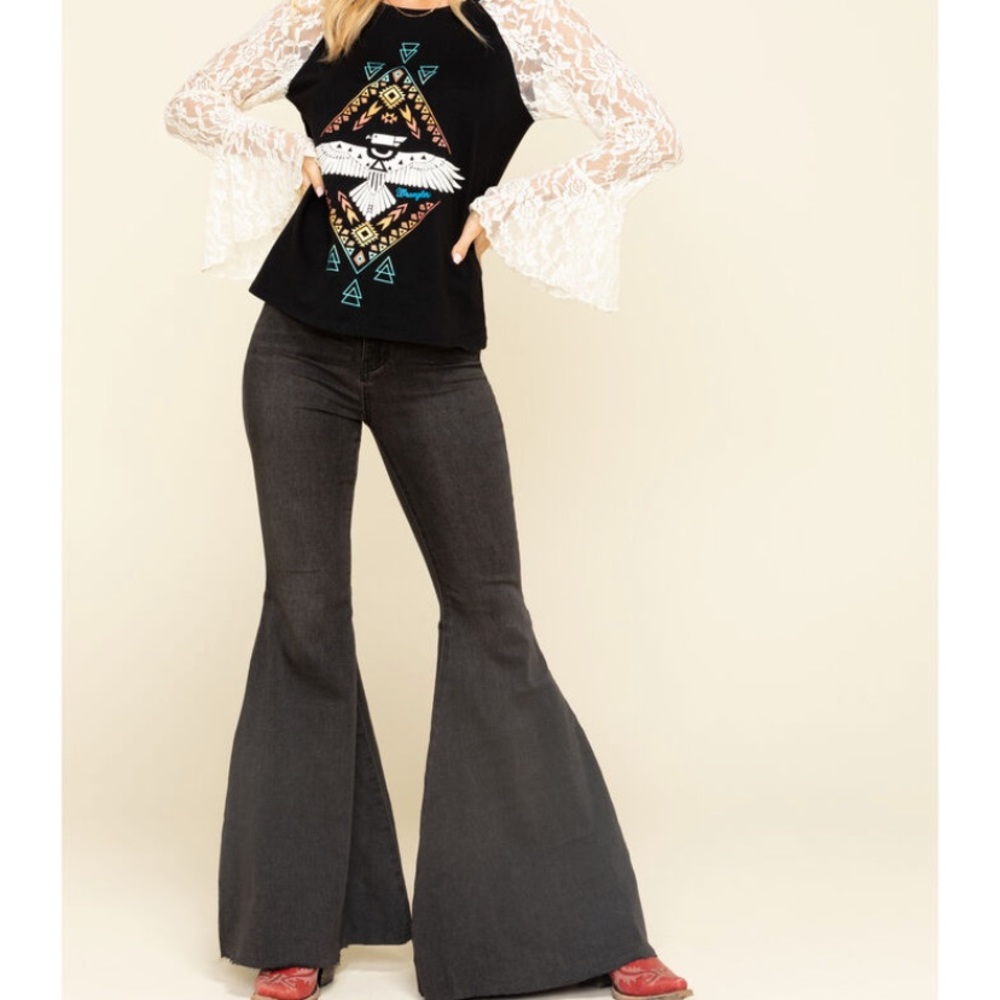 Free People Just Float On Flare Jeans